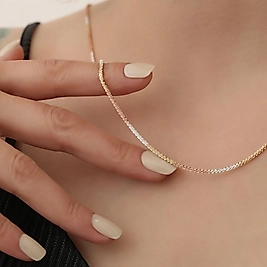 925 Ayar Gümüş Italyan Model Üç Renkli Altın Rose Gümüş Renk Spiral Model Tasarım Zincir