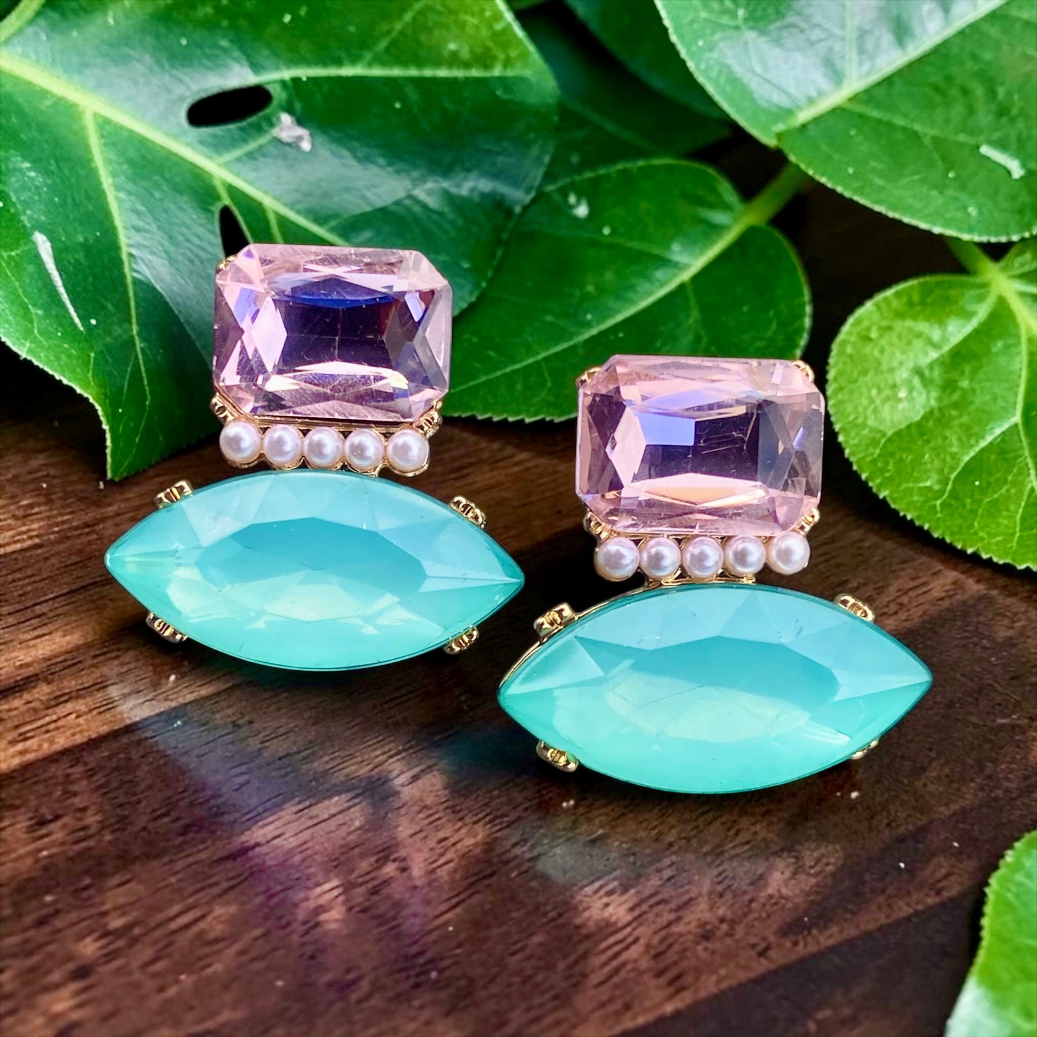 İbiza Model Paraiba Taşlı Küpe